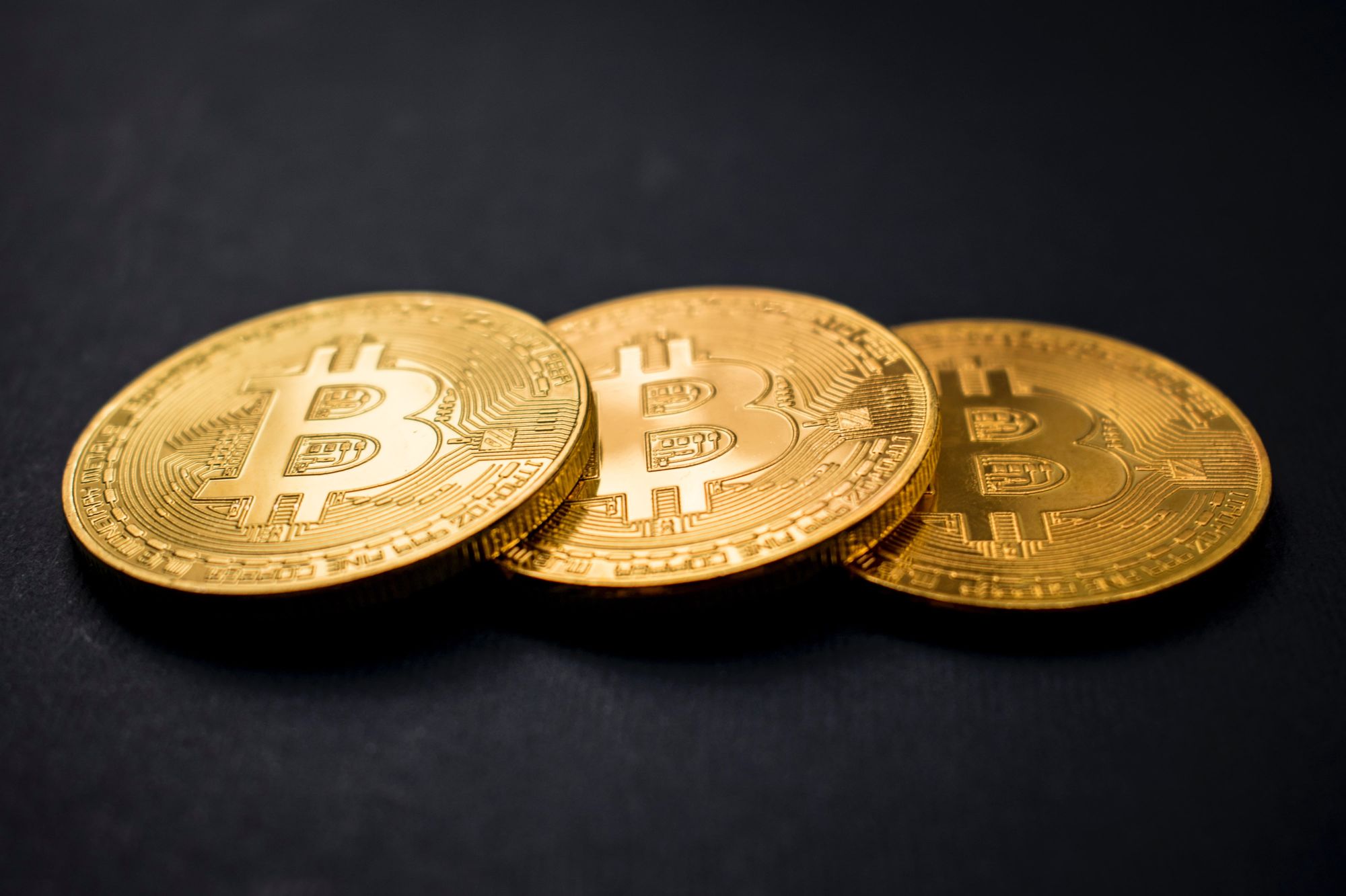 Bitcoins represented as actual coins