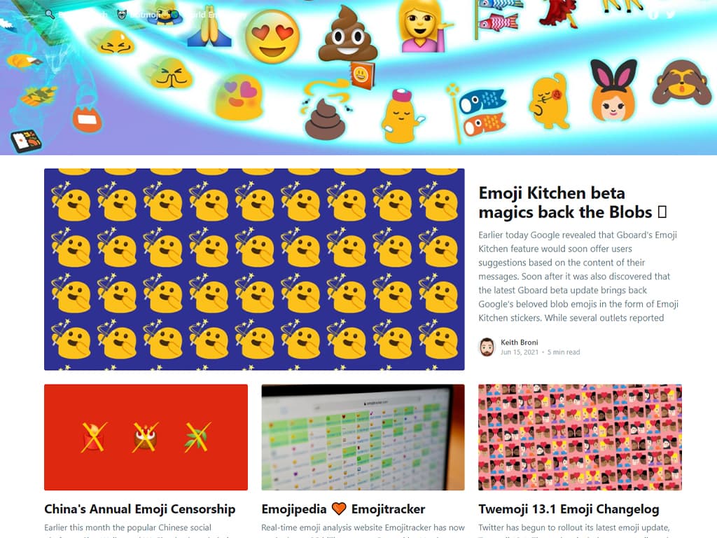 Emojipedia Blog Home